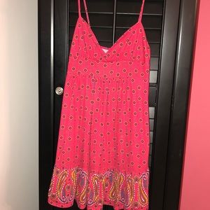 Hot Pink Printed Sundress